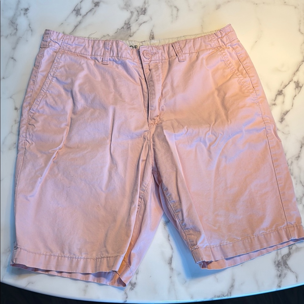 Joe Fresh Men's Light Pink Flat Front Shorts